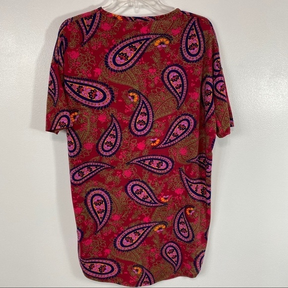 LuLaRoe Irma Paisley Print Tunic Top XS - Picture 4 of 8